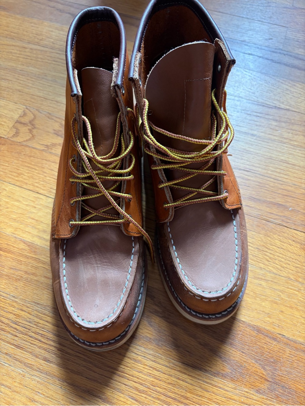 The Great Red Wing Moc Toe Boots